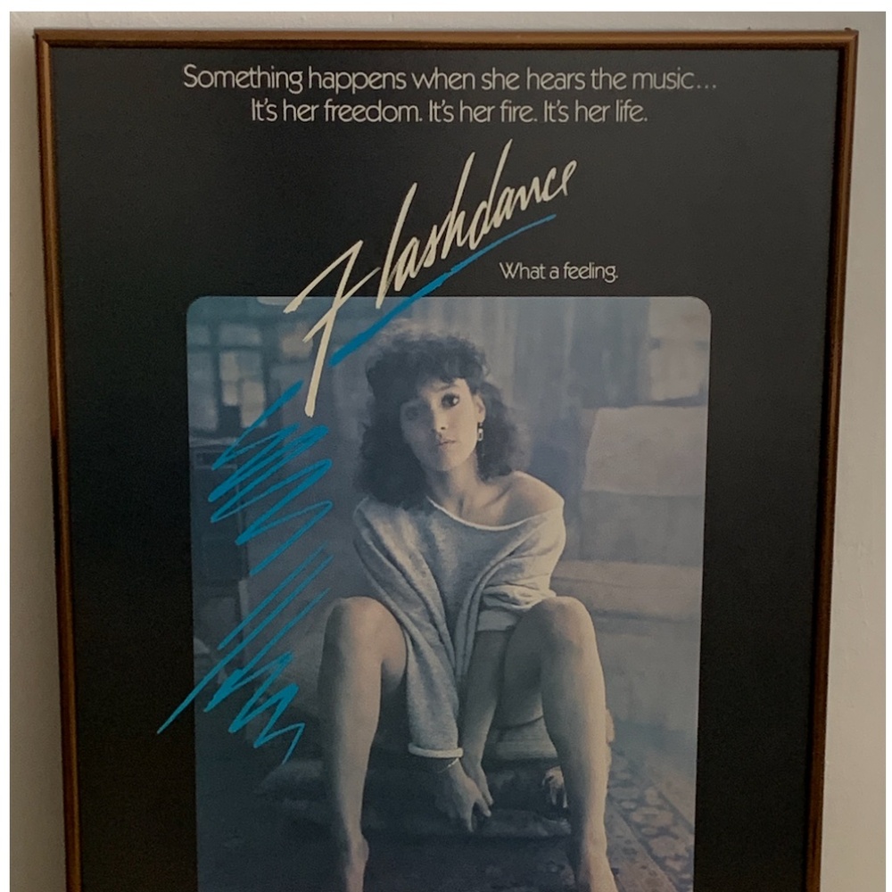 Vintage Flashdance Original Movie Poster Framed